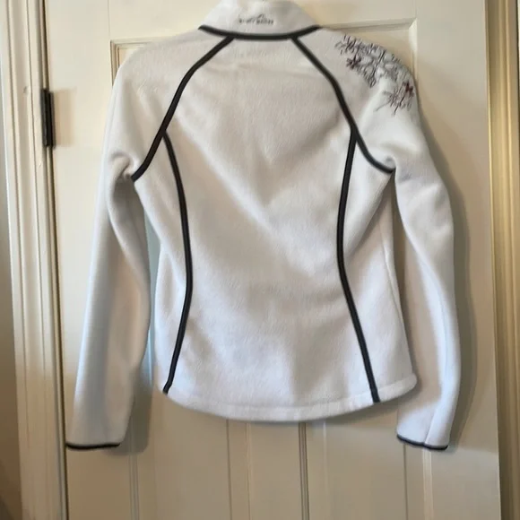 Eddie Bauer white fleece with snowflake embroidery - Picture 5 of 7